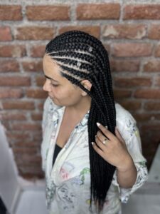 Braids and cornrows hairstyle