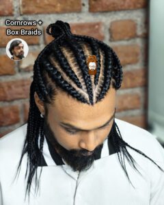 braids+ Cornrows hairstyle for boys