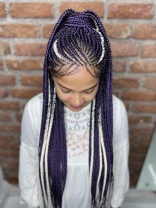 Cornrows + Box Braids