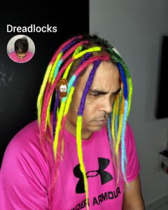 Colourful Dreadlocks for men