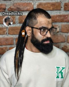 Dreadlocks tail for men