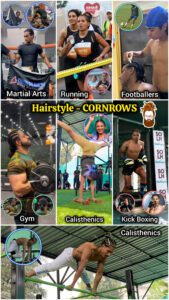 hairstyle cornrows for athletes