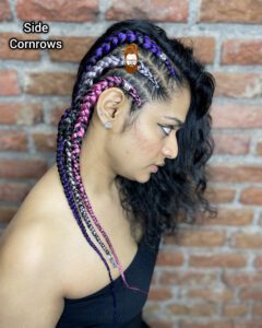 side braids hairstyle