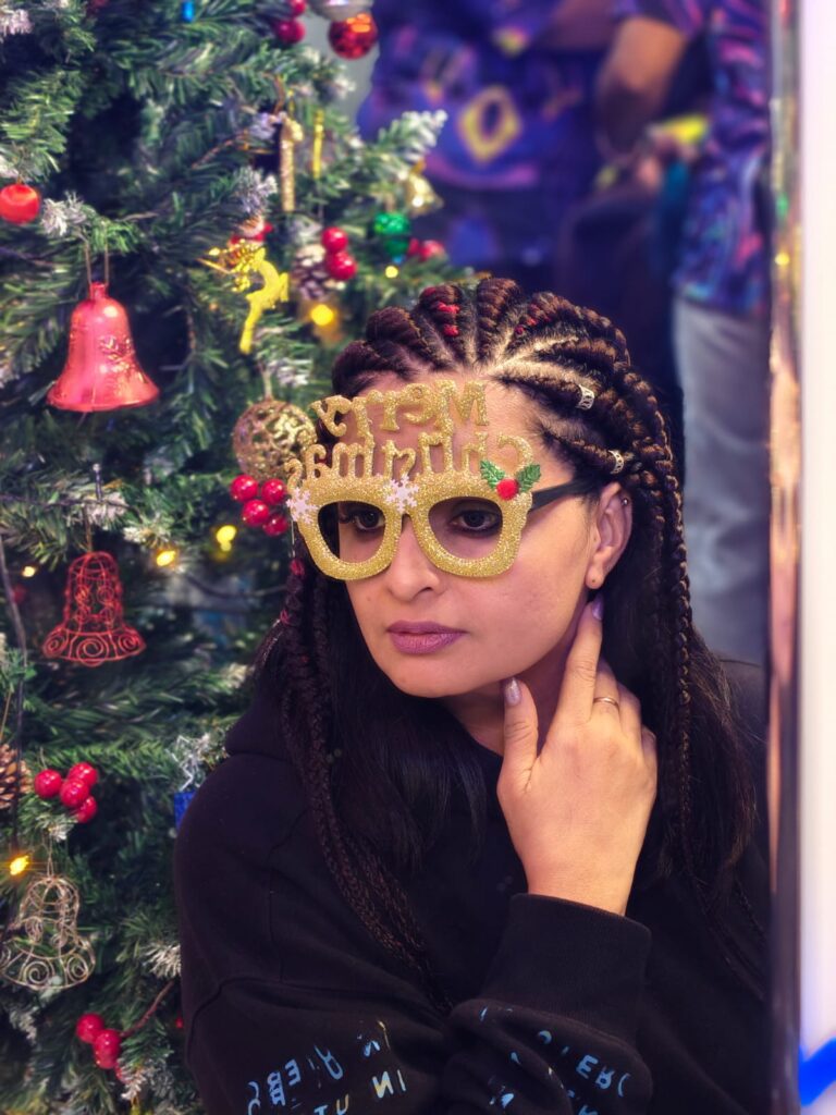 Christmas party hairstyle